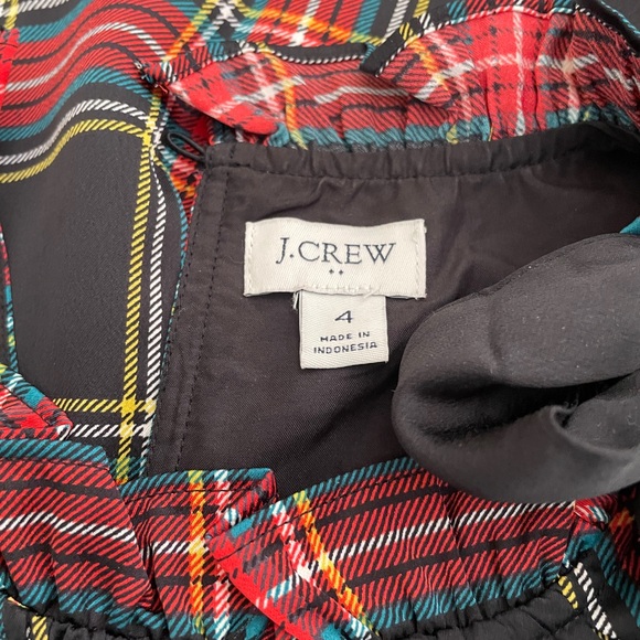 J. Crew Women’s Plaid Bow Neck Shift Dress- 4 - Picture 8 of 9